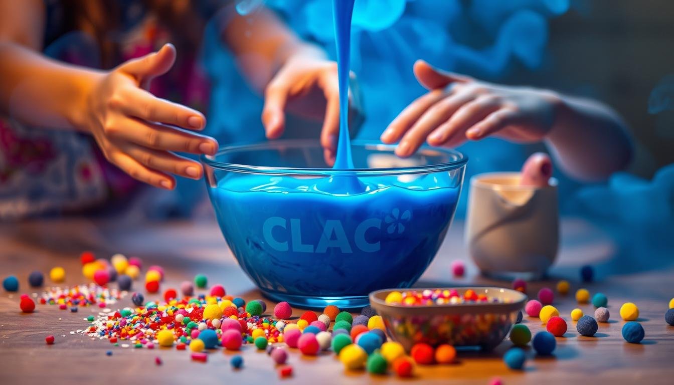 Child-friendly slime creation