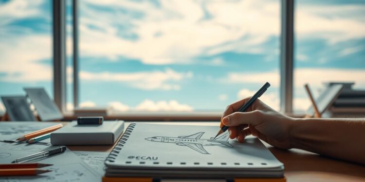 aircraft drawing tutorial