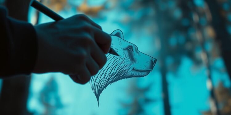 bear drawing techniques