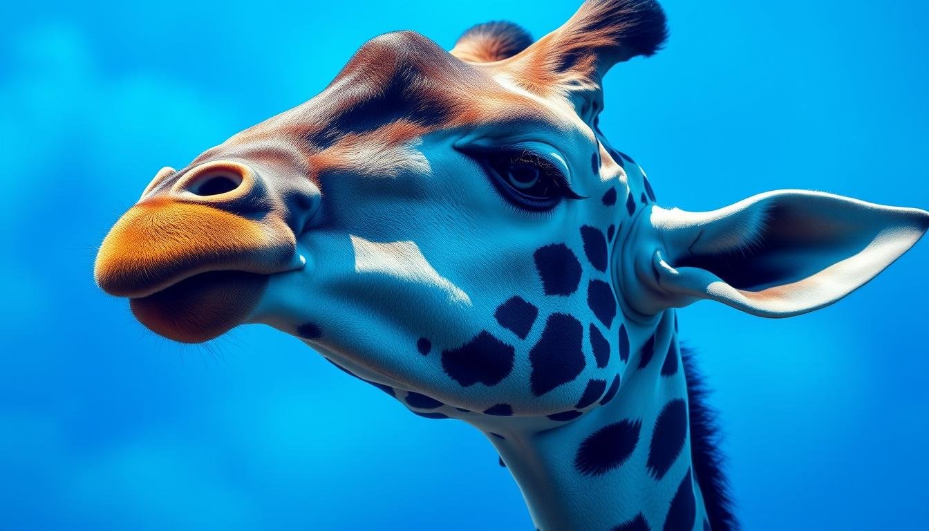 giraffe features drawing