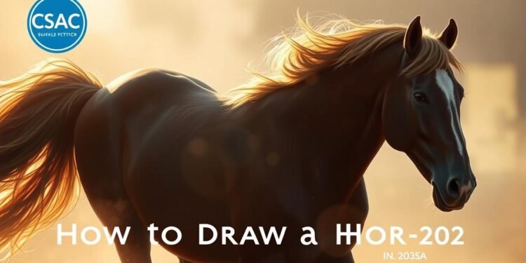 horse drawing