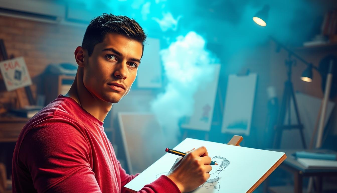 how to draw ronaldo