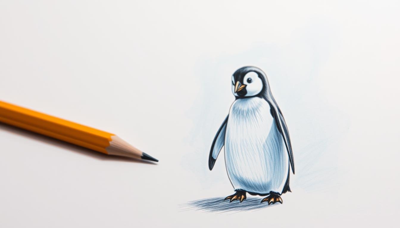 penguin drawing tutorial