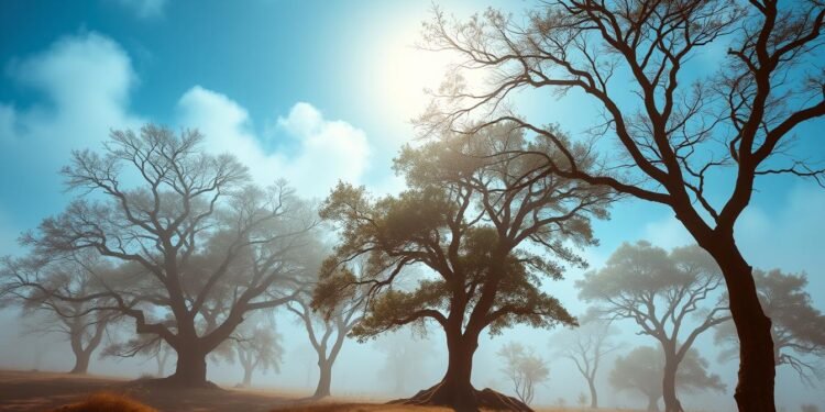 tree drawing techniques